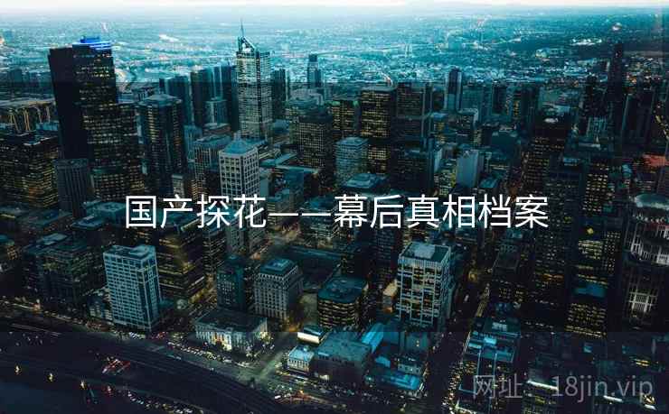 国产探花——幕后真相档案